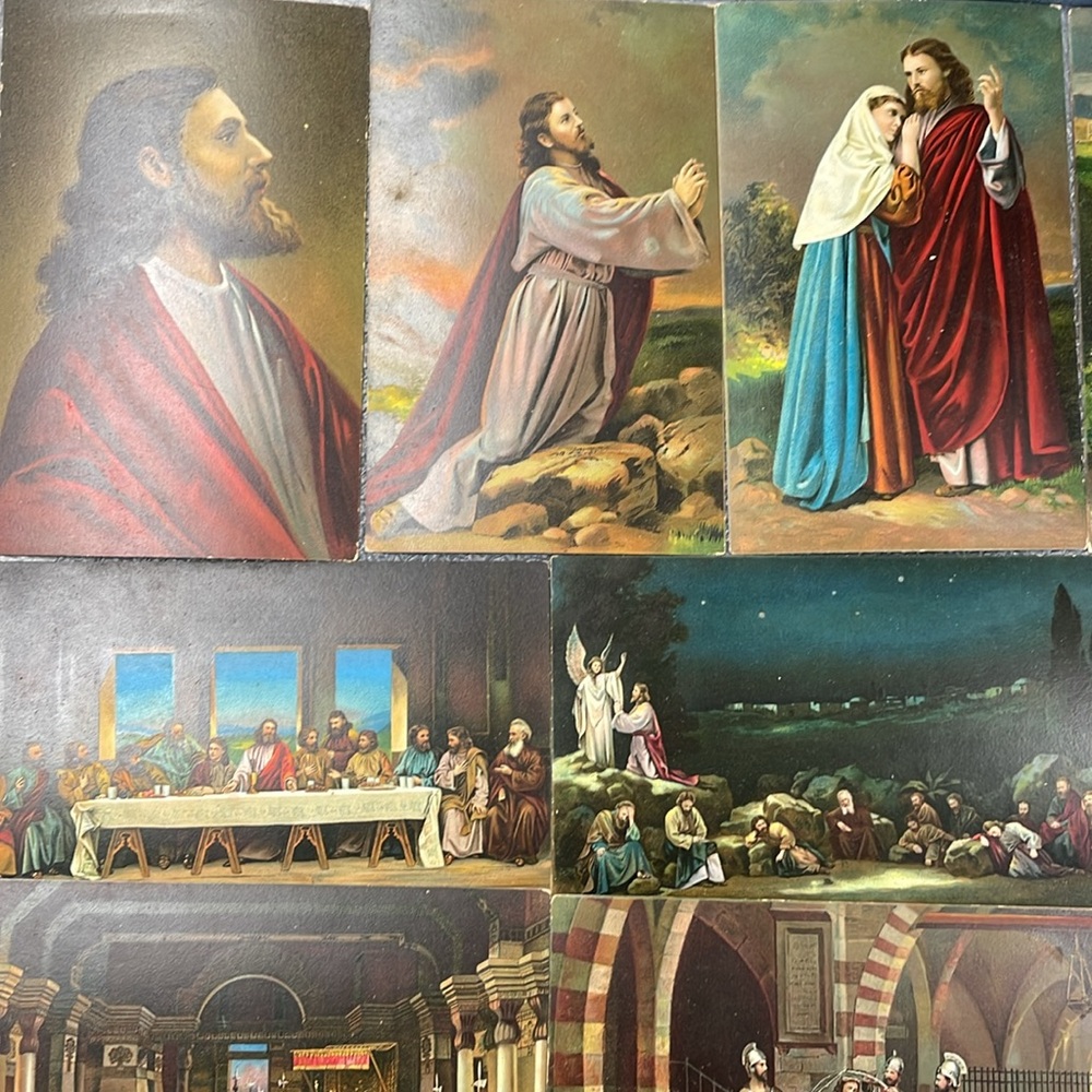 VINTAGE GERMAN CHRISTIANITY PASSIONPLAY POSTCARD SERIES
